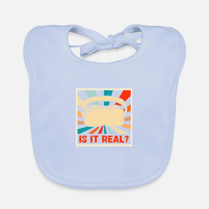 Is it real? - Virtual Reality Digital World Organic Baby Bibs
