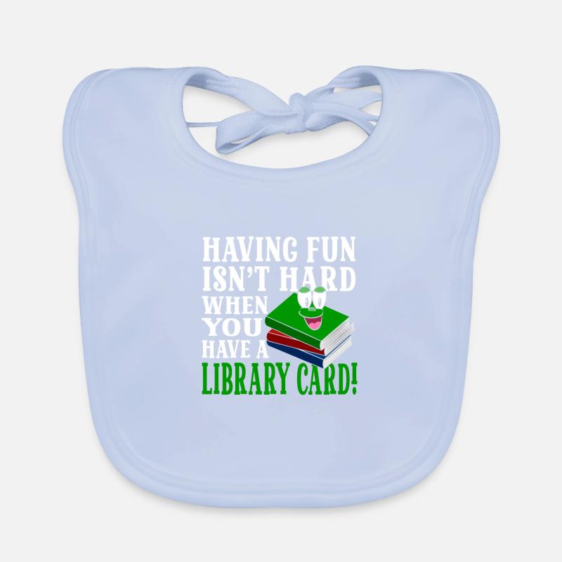 S’amuser n’est pas difficile avec une carte de bibliothèque Bavoir bio Bébé