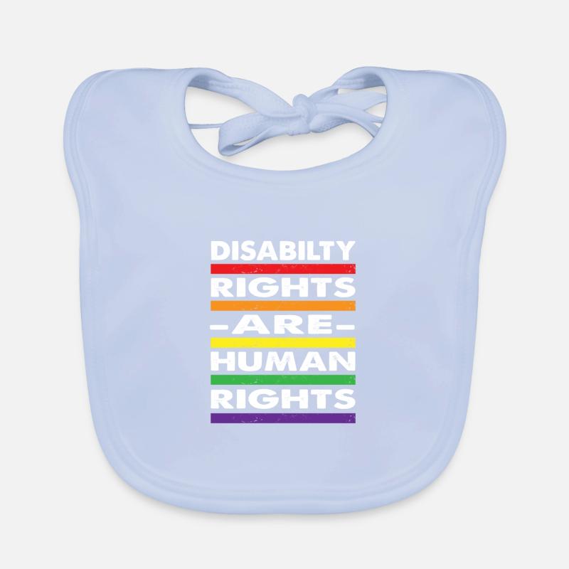 Disability Rights Are Human Rights - Baby Bio-Lätzchen