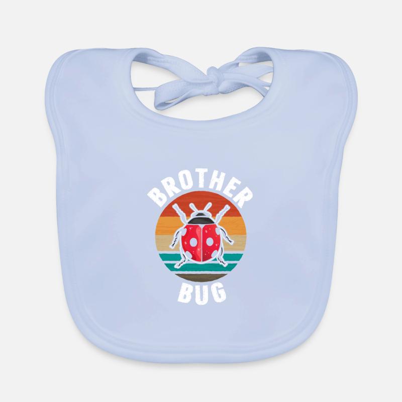 Brother Bug Retro Ladybug Organic Baby Bibs