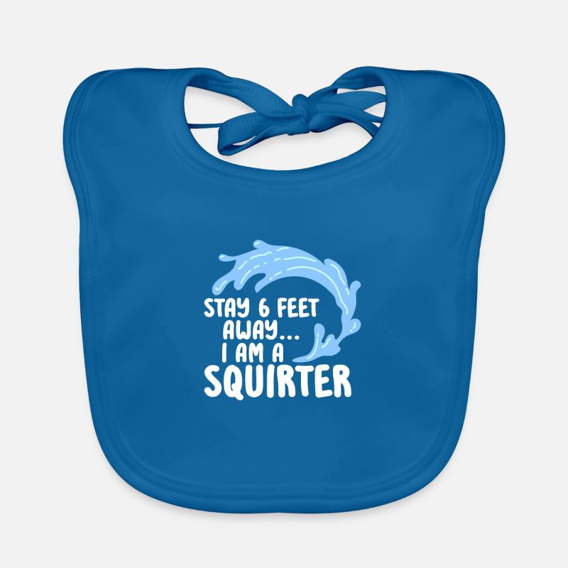 Squirter Creative graphics for fun Organic Baby Bibs