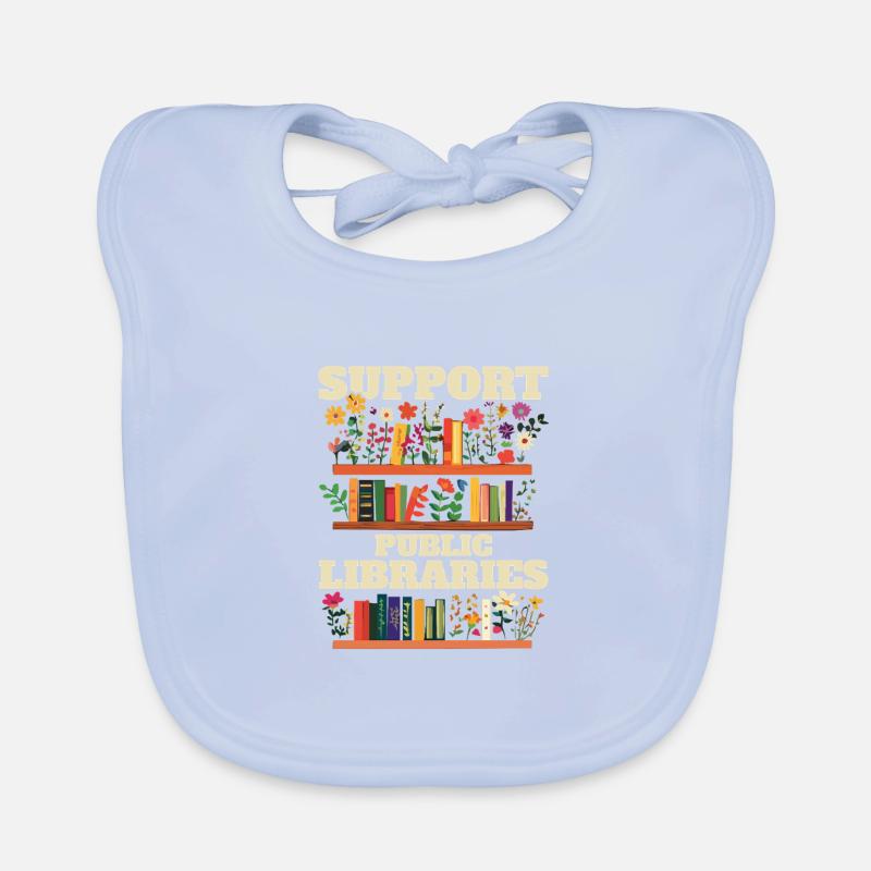 Soutenez les bibliothèques publiques avec des fleurs Bavoir bio Bébé