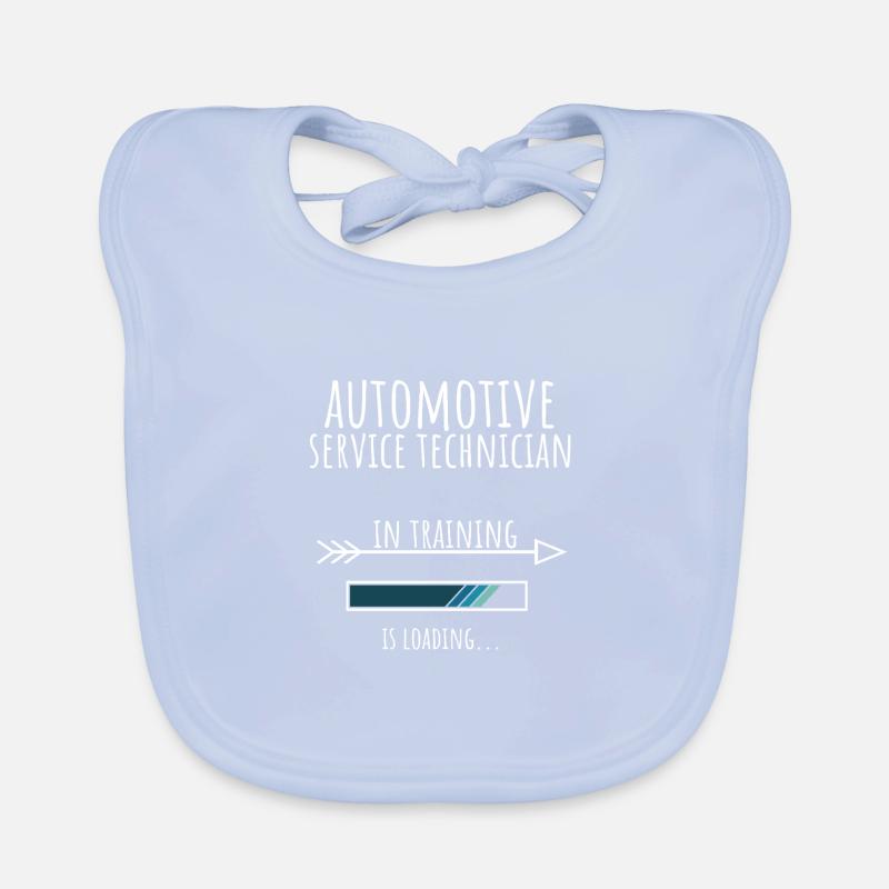 Technicien d’entretien automobile en formation Bavoir bio Bébé