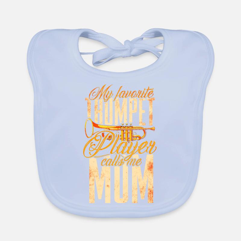 Trompete Mutter Blasmusik Baby Bio-Lätzchen