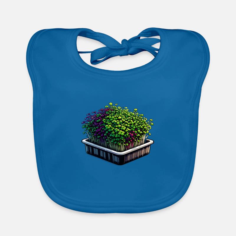 Microgreens Agriculture Vegan Sprouts Organic Baby Bibs