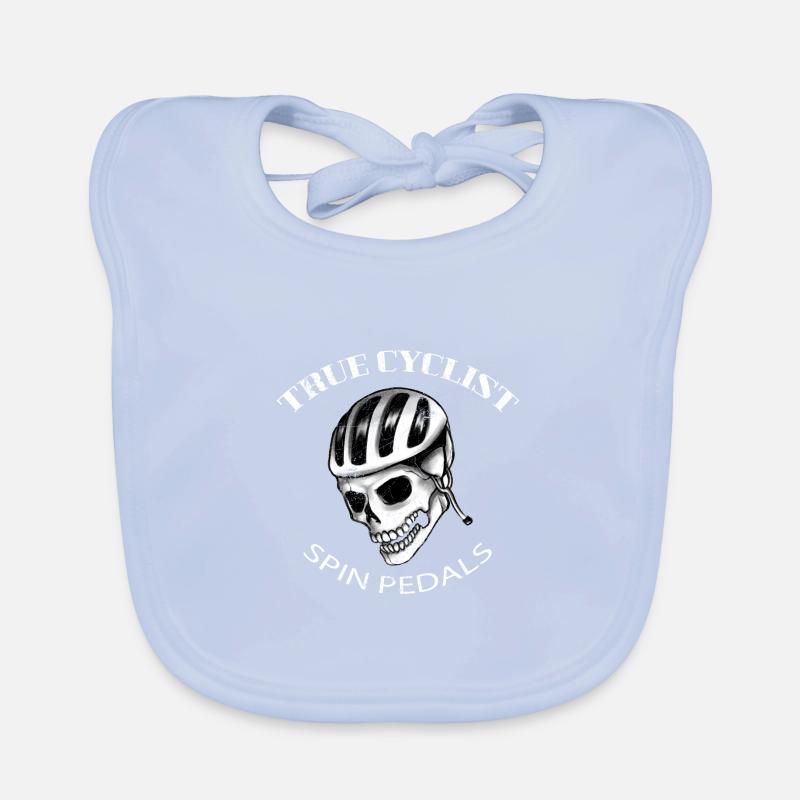 BICYCLE BICYCLE VELO PEDAL SPIN CYCLING MTB MOTIF Organic Baby Bibs