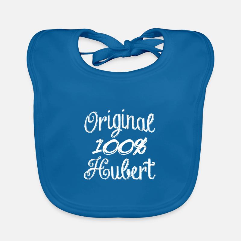 Original 100% Hubert - Baby Bio-Lätzchen - Pfauenblau
