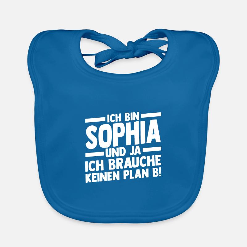 First name Sophia Organic Baby Bibs