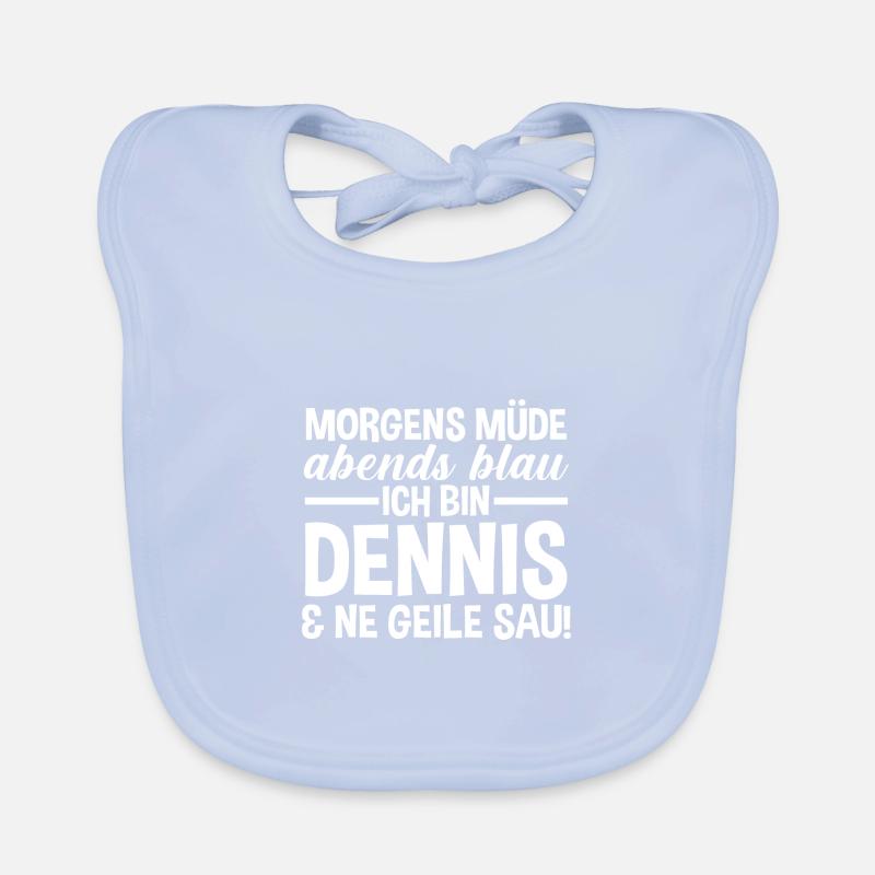 First name Dennis Organic Baby Bibs