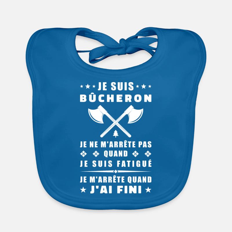 Je suis bûcheron Bavoir bio Bébé