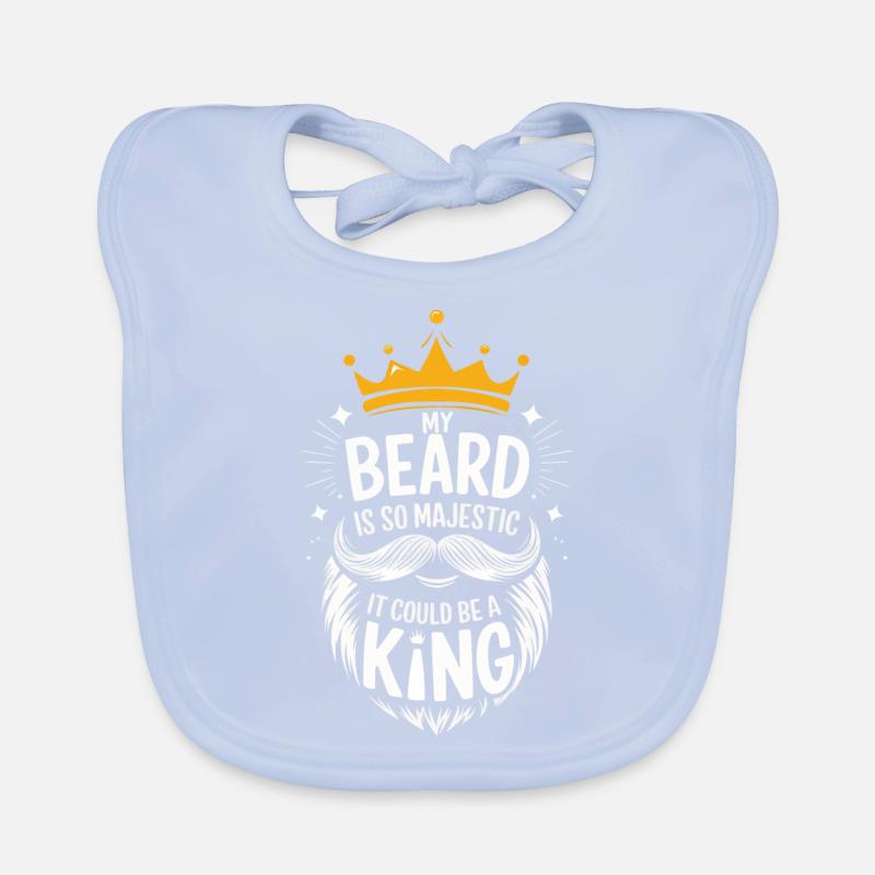 Barbe Moustache Barbu Hommes Bavoir bio Bébé