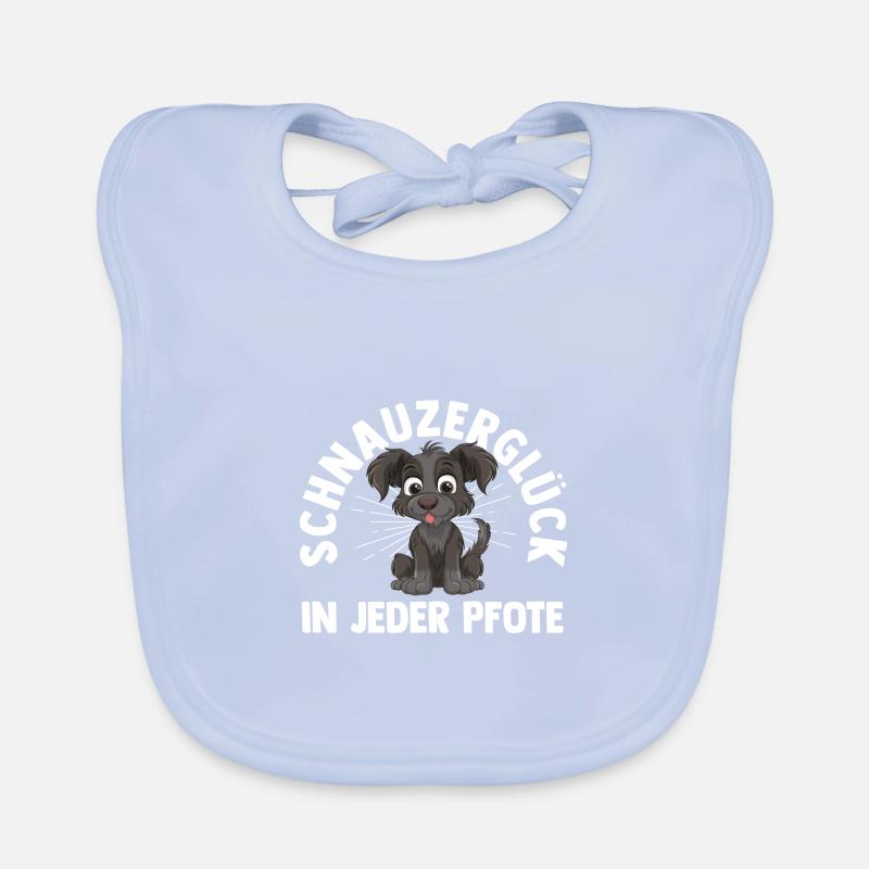 Hund Schnauzer Riesenschnauzer Baby Bio-Lätzchen