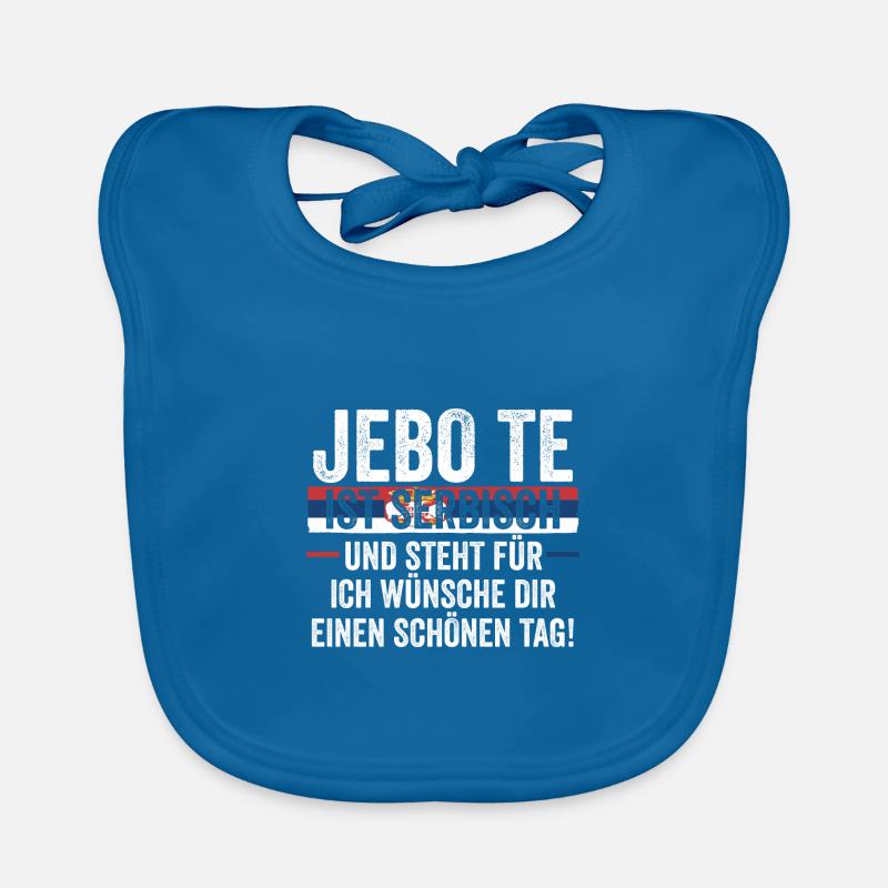 Serben Serbisch Serbien Baby Bio-Lätzchen