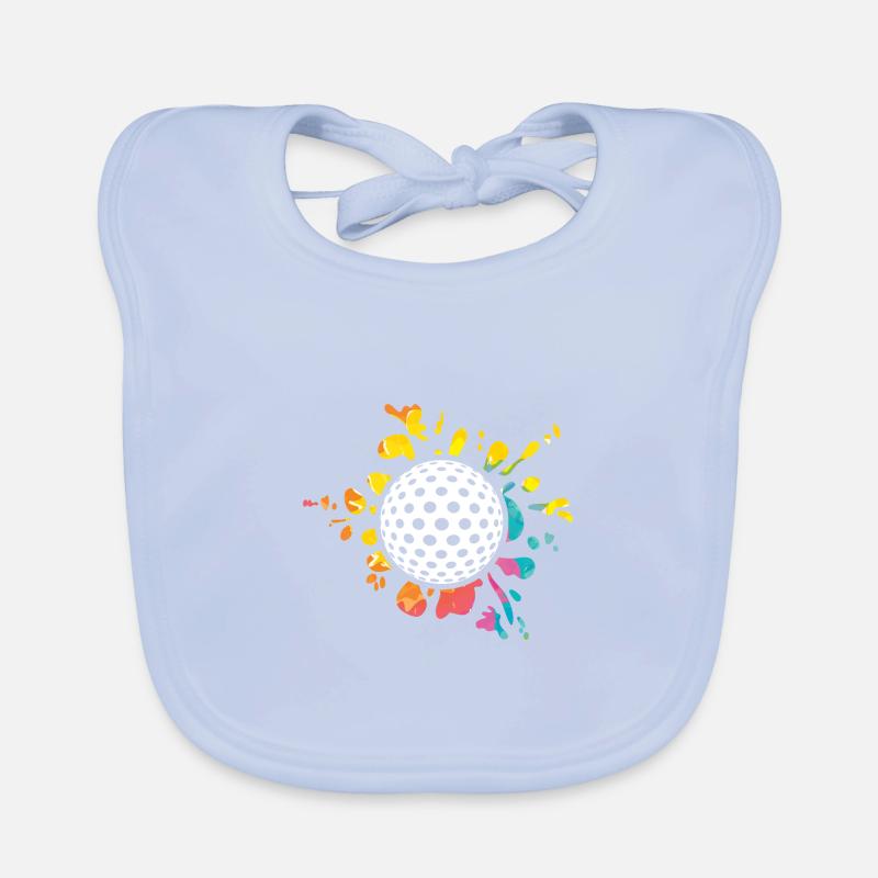 Golfers Golf Organic Baby Bibs