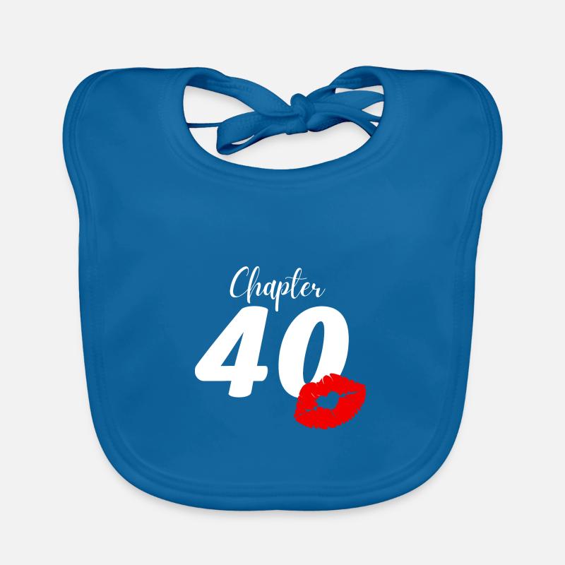 40th birthday Organic Baby Bibs