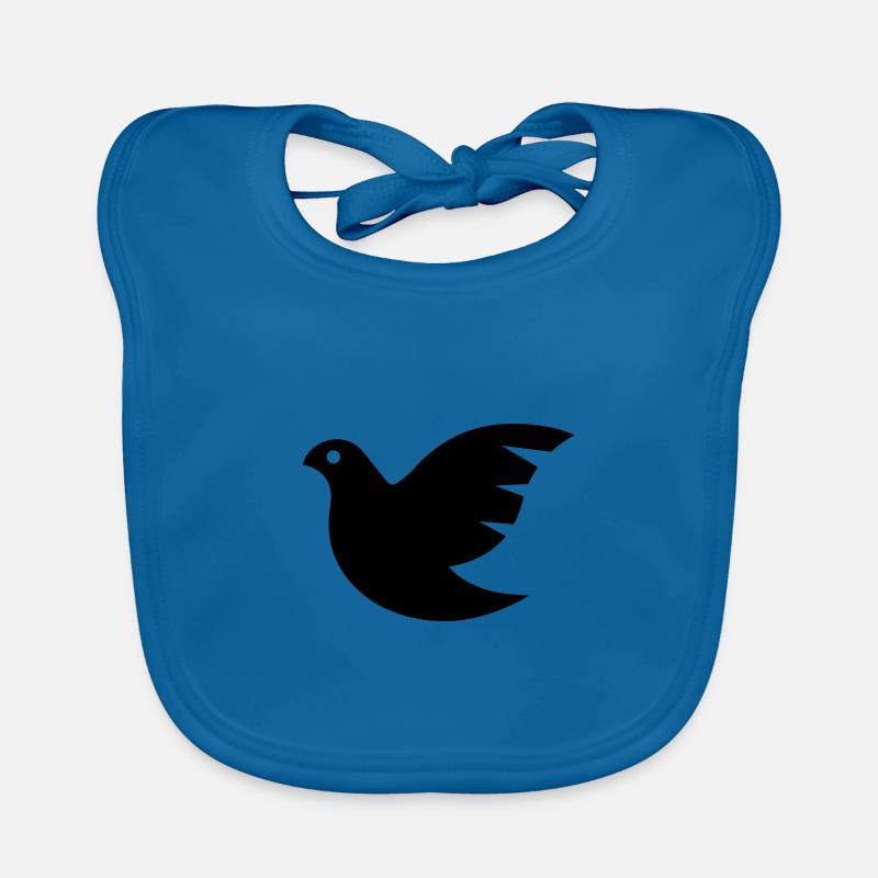 Symbole de la colombe Bavoir bio Bébé