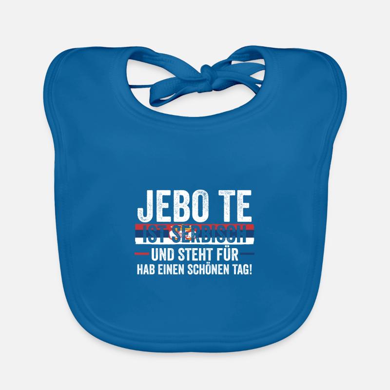 Serbe Serbe Serbie Bavoir bio Bébé