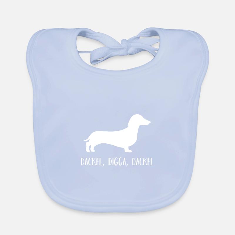 Hund Dackel Baby Bio-Lätzchen