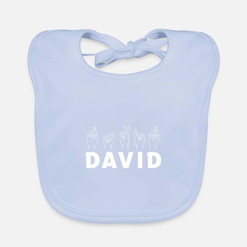 Gebärdensprache David Baby Bio-Lätzchen