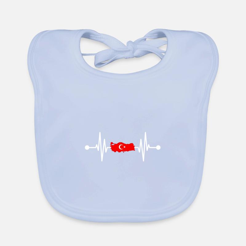 Turks Heartbeat Turkey Organic Baby Bibs