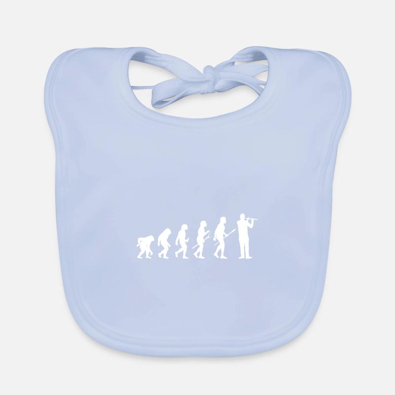 Flautist Evolution Flute Organic Baby Bibs