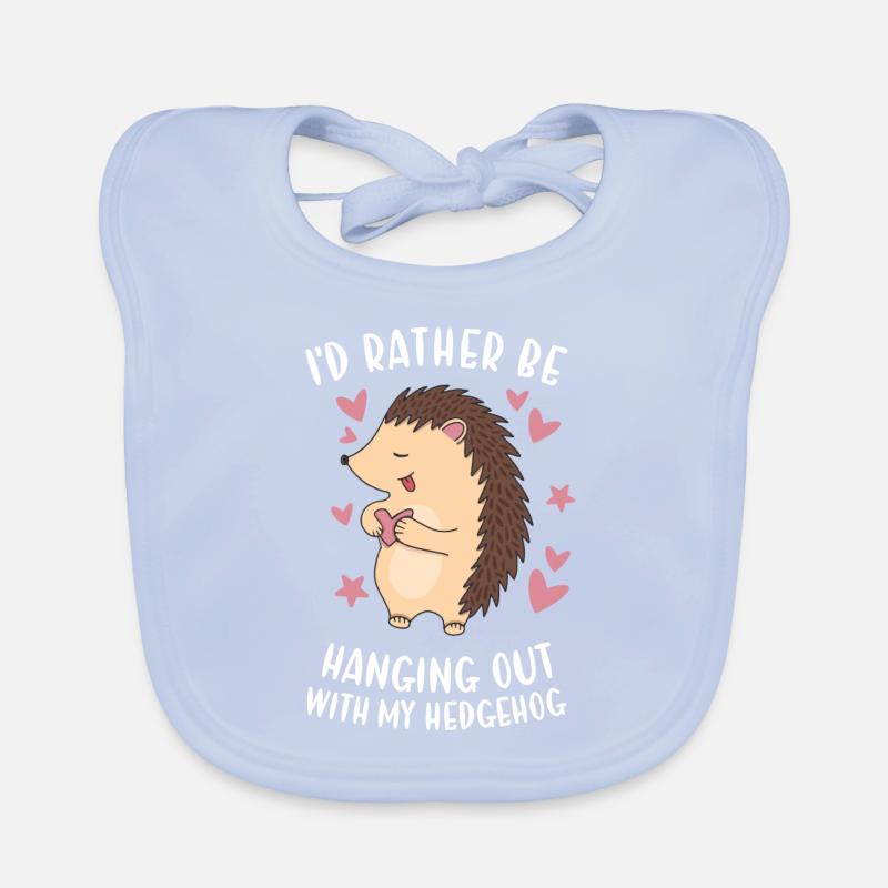 Hedgie, je préfère traîner avec mon hérisson Bavoir bio Bébé