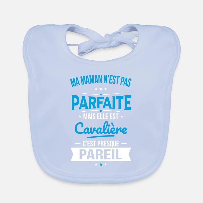 Ma maman n'est pas parfaite - Cavalière Bavoir bio Bébé