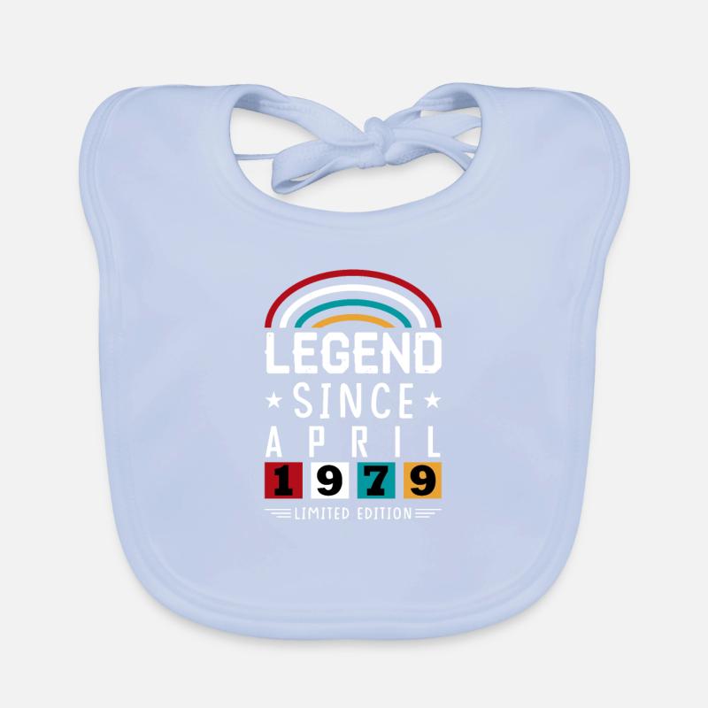 1979 Legend Since Geburtstag Geschenk April Baby Bio-Lätzchen
