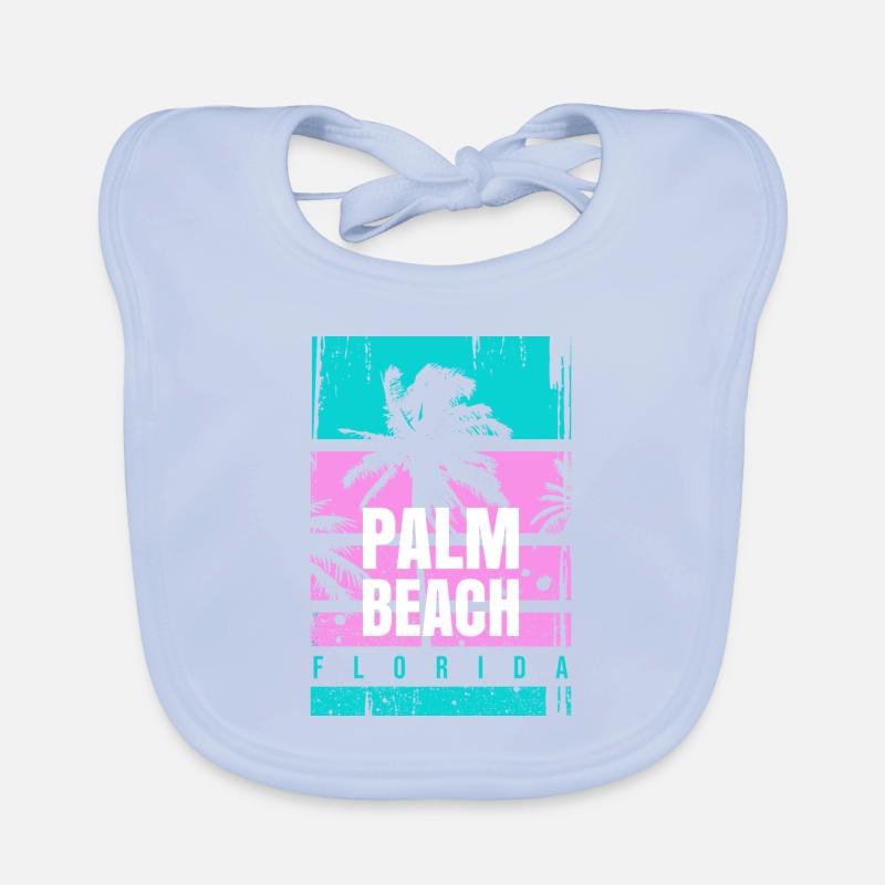 Palm Beach Florida Urlaub Mode Geschenk Reise Spaß Baby Bio-Lätzchen