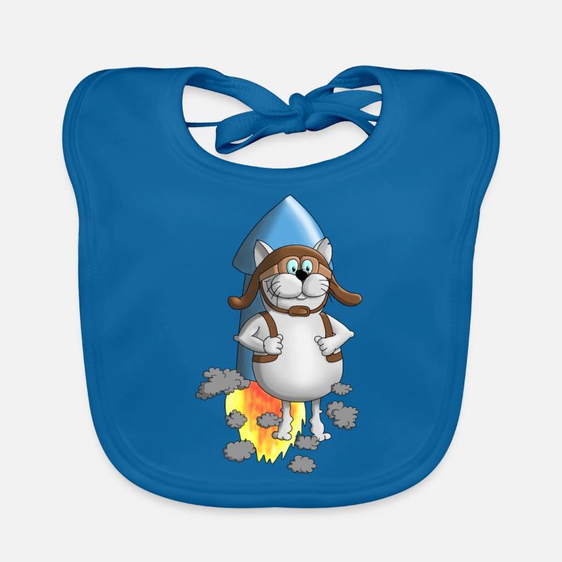New Beginning - Rocket - Comic Organic Baby Bibs