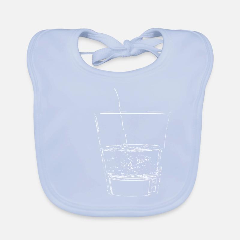 Wasserglas hell Baby Bio-Lätzchen
