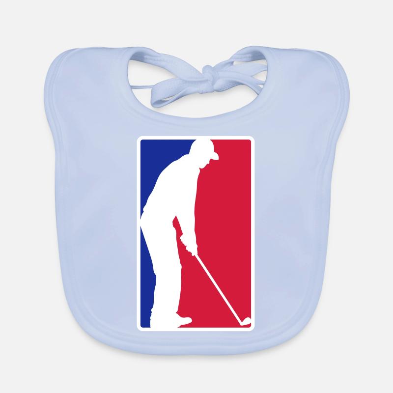 Rot Blau Golf Baby Bio-Lätzchen