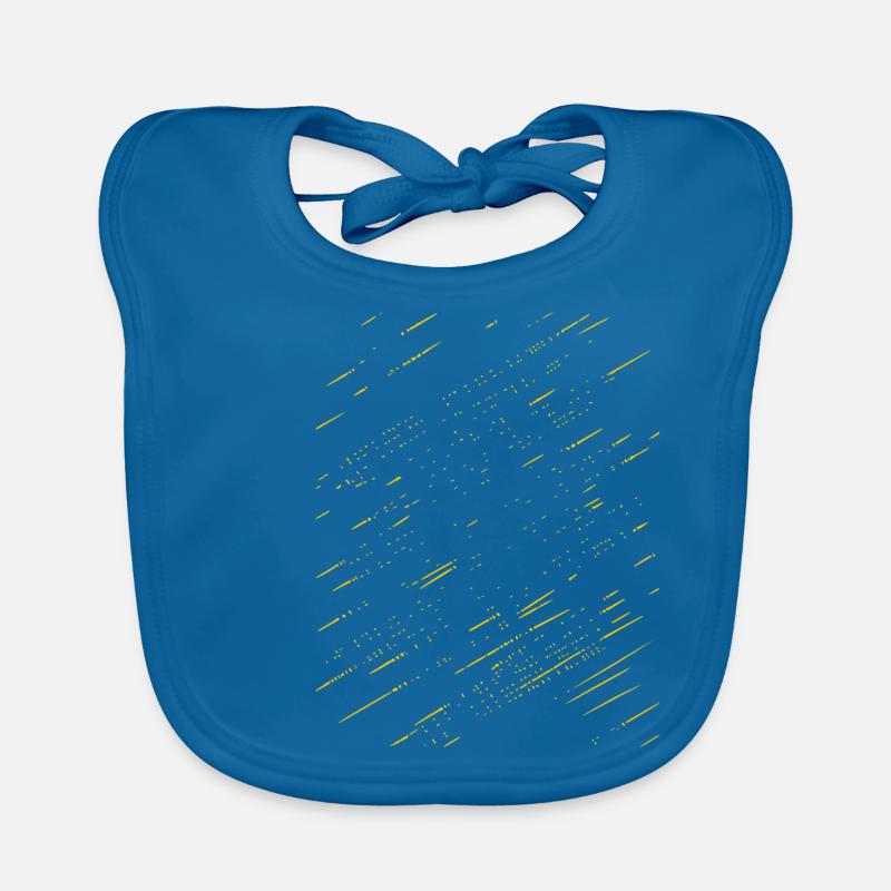 Abstract rays / line / gold / pattern Organic Baby Bibs