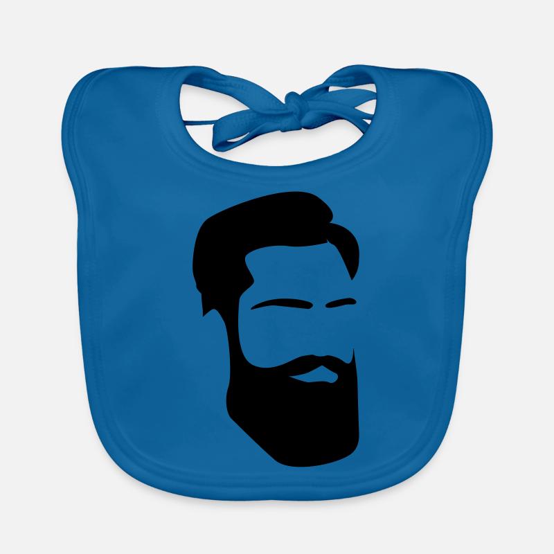 Hipster Vollbart beard bart Mann Männer Baby Bio-Lätzchen