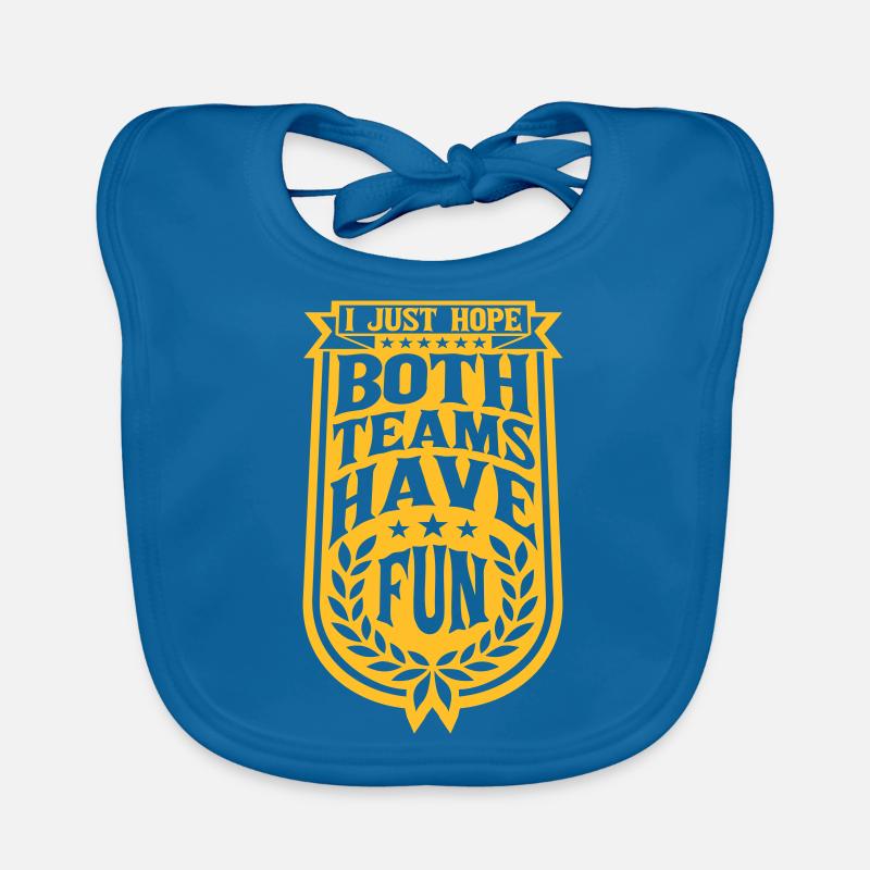 Both Teams Have Fun Organic Baby Bibs