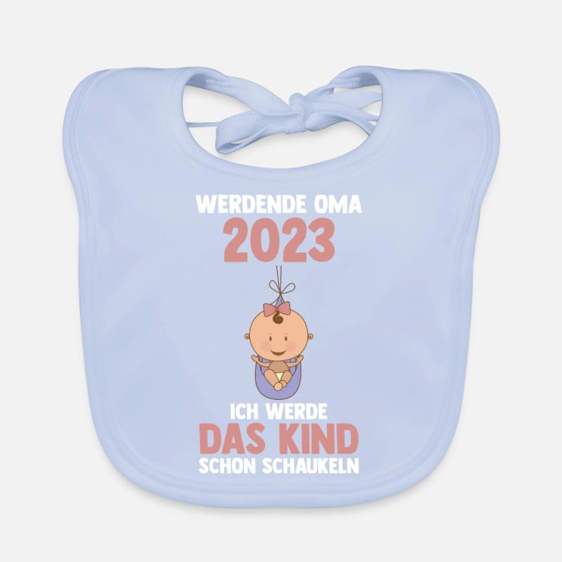 Großmutter 2023 Schwanger Werdende Oma Baby Bio-Lätzchen
