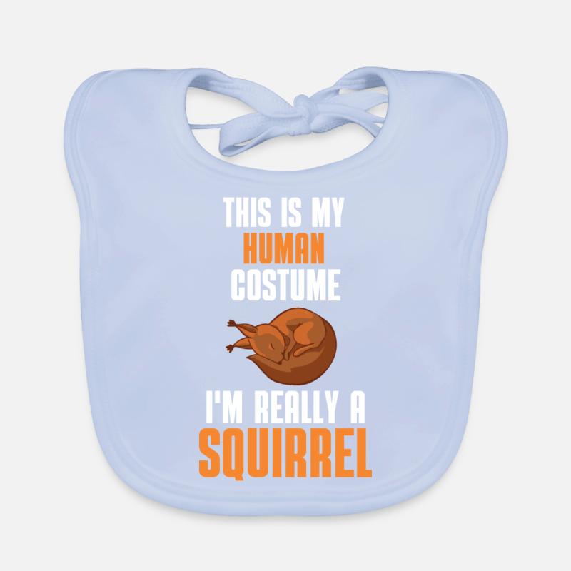 Wald Nagetier Kostüm Party Geschenk Eichhörnchen Baby Bio-Lätzchen