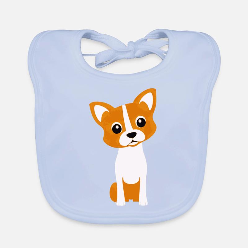 mignon Chibi Dog bébé chiot Bavoir bio Bébé