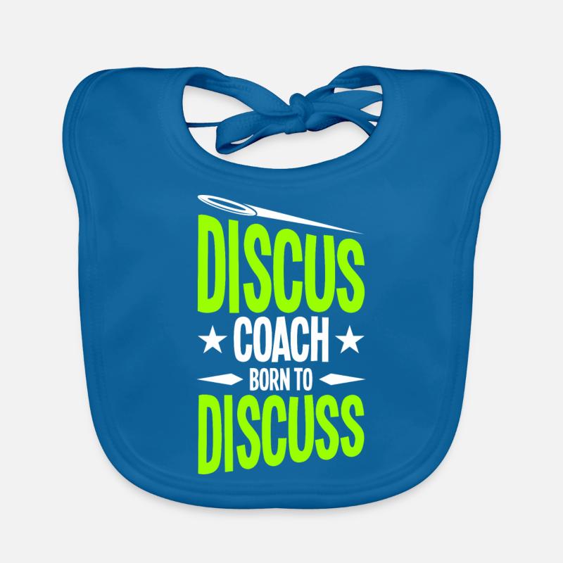 Diskuswurf Diskuswerfer Leichtathletik Diskus Baby Bio-Lätzchen