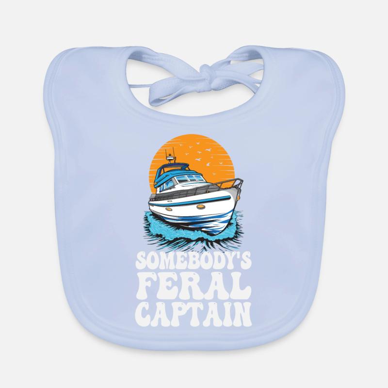 Somebody's Feral Captain Grumpy Pontoon King Baby Bio-Lätzchen