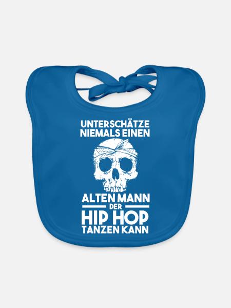 Hip Hop Tänzer - Baby Bio-Lätzchen - Pfauenblau