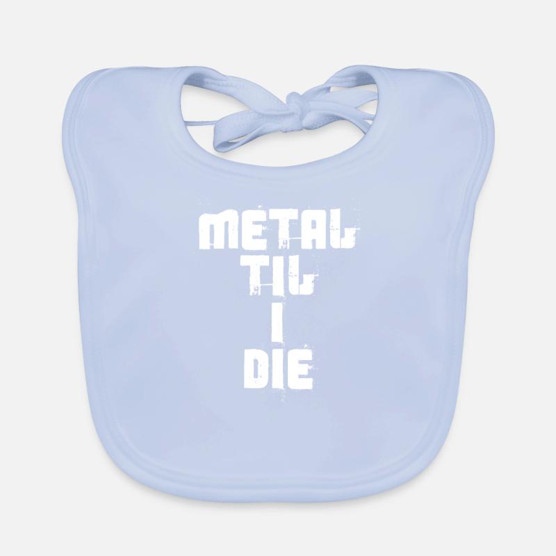 Metal Til I Die Organic Baby Bibs