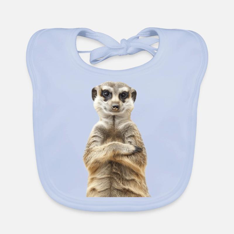 Erdmännchen Baby Bio-Lätzchen