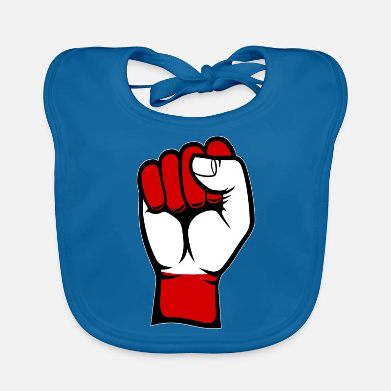 Poing du drapeau de l’Autriche Bavoir bio Bébé