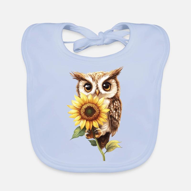 Schneeleopard Baby Bio-Lätzchen