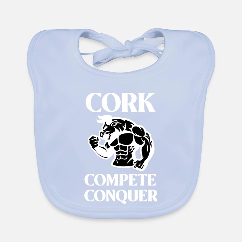 Cork Compete Conquer, Cork Ireland Organic Baby Bibs