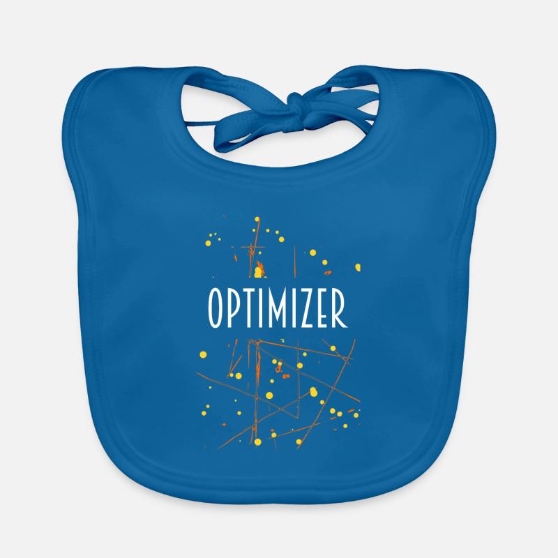 OPTIMISEUR D54 24 - Bavoir bio Bébé - bleu paon