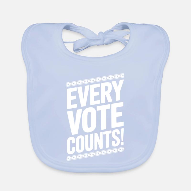 Chaque vote compte Bavoir bio Bébé