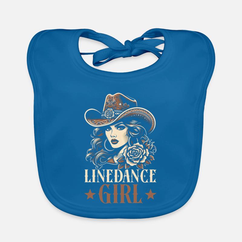 Line Dancing Cowboy Line Dancer Line Dance Baby Bio-Lätzchen