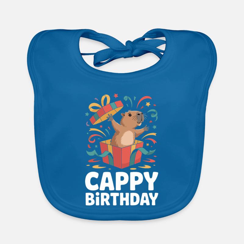 Capybara Geburtstag Cappy Birthday Lustiges Capy Baby Bio-Lätzchen